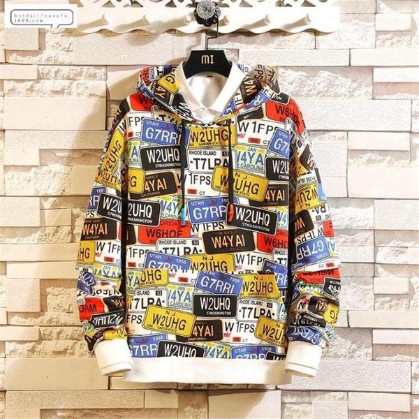 

trendy 3d letter print hoody men hoodies and sweatshirts oversized for spring autumn boys hip hop fake 2 piece brand1, Black