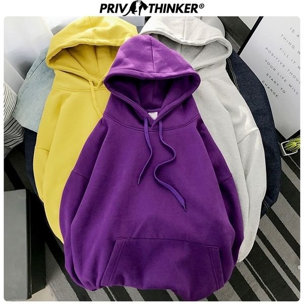 

privathinke autumn winter warm woman pullover fleece hoodies 9 colors girls hooded thicken sweatshirts loose hoodies 5xl 201106, Black