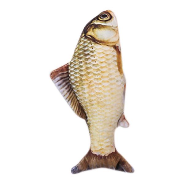 

pillow pet soft plush 3d fish shape cat toy interactive gifts catnip toys stuffed doll simulation playing