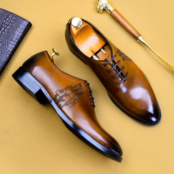 

dress shoes men business loafers pointy black oxford breathable formal wedding