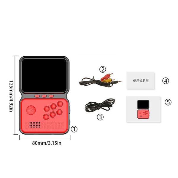 

classic retro 16-bit mini portable game console portable 3.5 inch game console u50d