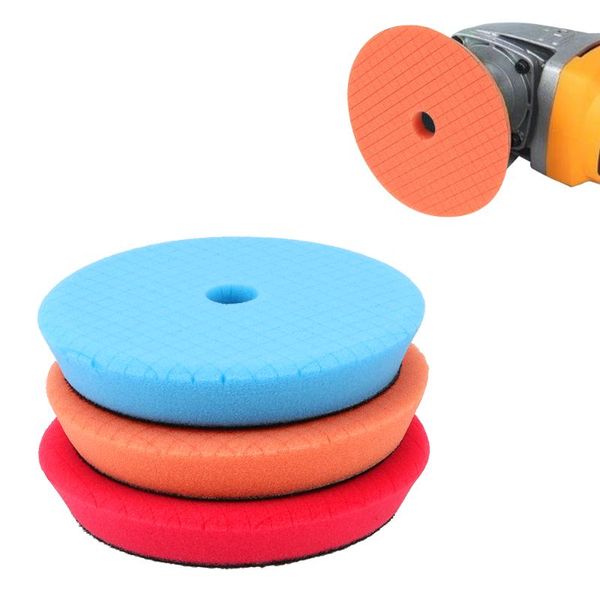 

care products abrasive disc 6 inch car polish buffing pad polishing kit sponge foam pads 5pieces/set bevel edge design