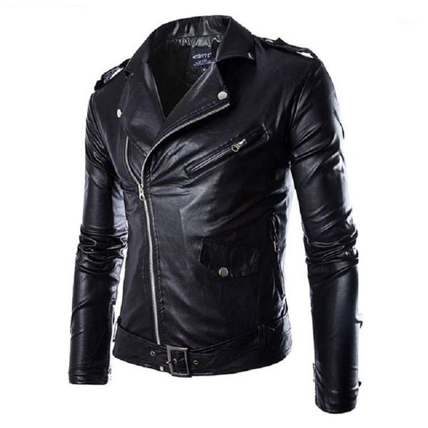 

men's jackets fashion brand leather jacket coat men biker homme jaqueta de couro masculina pu mens punk veste cuir, Black;brown