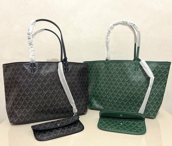 

women's shopping bags highest quality goyan shoulder bag tote single-sided real handbag large 57*31*17 cm trumpet 46*26*14 e5, Black