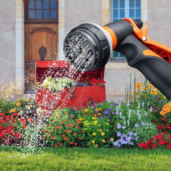

watering equipments lawn sprinkler set 8 pattern car wash gun jet saving irrigation tool kits multifunctional garden water spray1