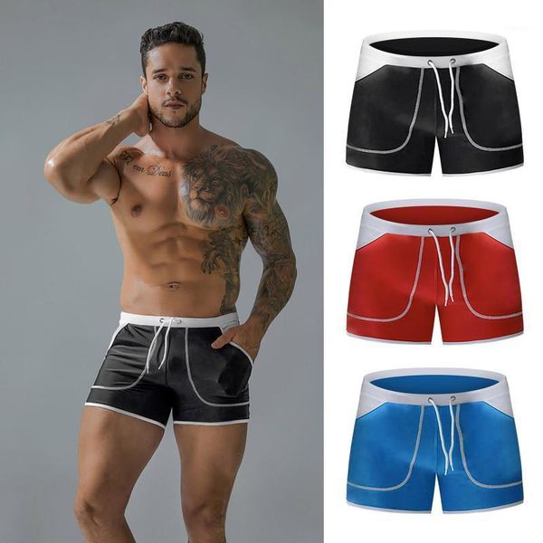 

men's shorts mens beachwear swimwear men swimsuit swimming trunks sunga swim briefs beach mayo de praia homens, White;black