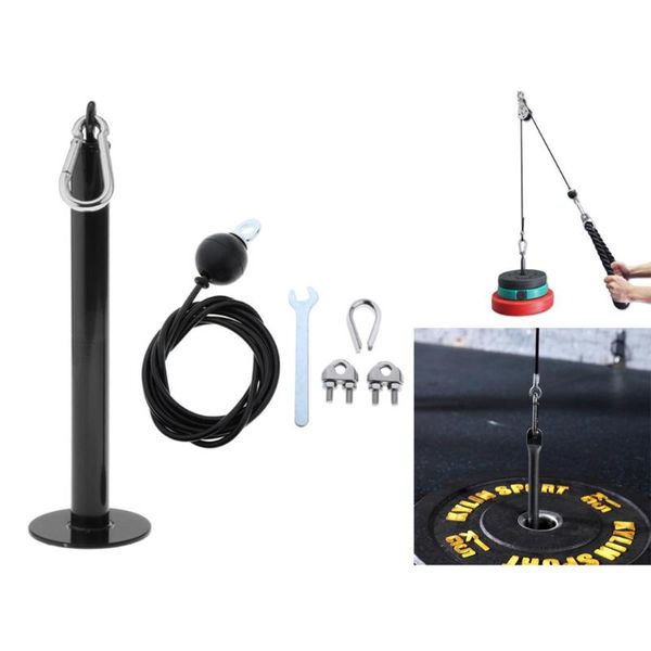 

pulley cable machine system attachment diy rope weight loading pin holder cable
