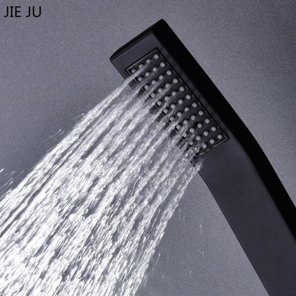 

bathroom shower sets black brass hand-held head water saving rainfall nozzle aerator high pressure handheld