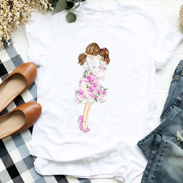 

men flower floral 90s t shirt cute cartoon love mama clothes mom mother ladies graphic printed tee female, White;black