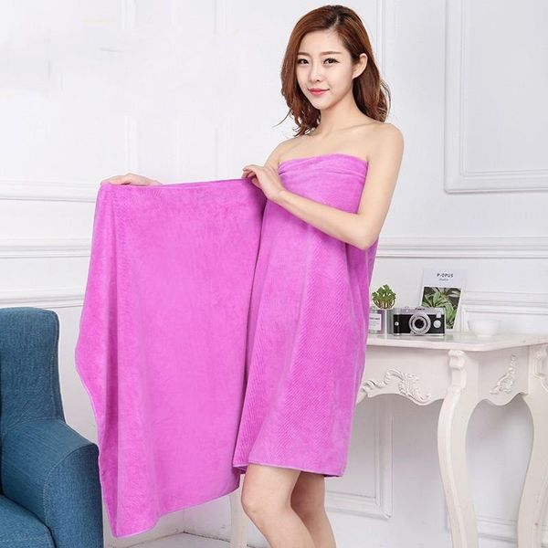 

women's sleepwear 120x200cm super oversize bath robe smooth and soft double-sided quick-drying microfiber towel thickened non-linting, Black;red