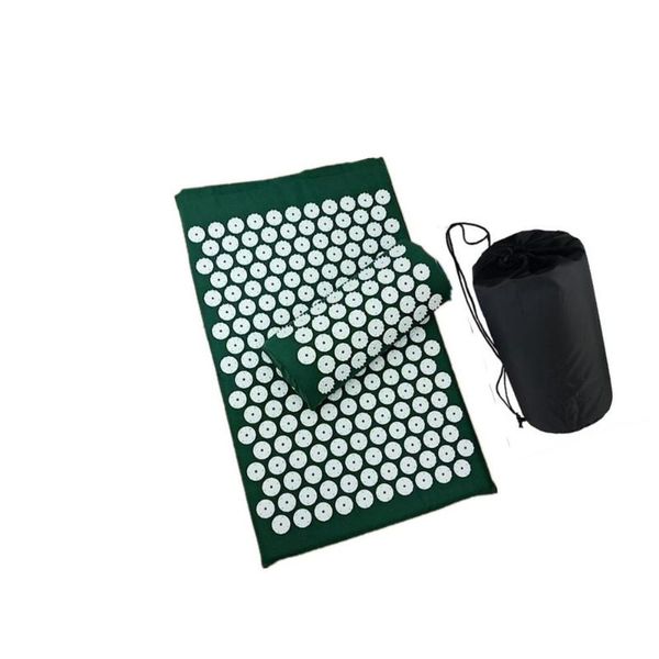 

massage gun massager cushion yoga mat acupressure relieve stress back body pain spike acupuncture with pillow