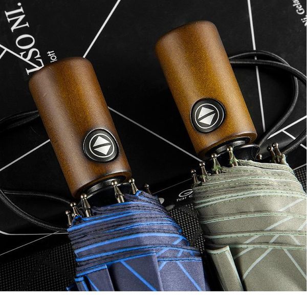 

wind resistant umbrella rain women for men three folding fully-matic parasol compact large travel business car 10k u qylqlb