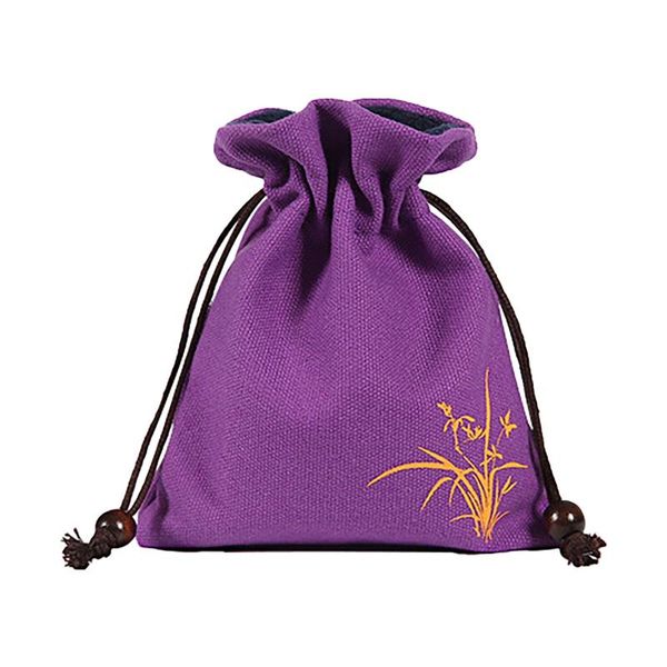 

christmas decorations 1pc year 2022 candy packaging santa gift bag xmas cotton drawstring for home navidad