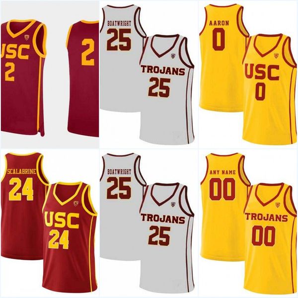 

usc #4 evan mobley #2 tahj eaddy #20 ethan anderson #23 max agbonkpolo #13 drew peterson #5 isaiah white #1 chevez goodwin college jerseys, Black