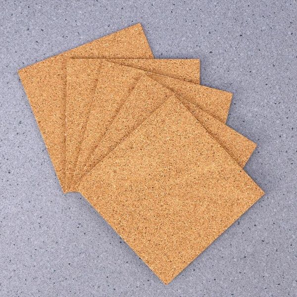 

mats & pads 10pcs cork coasters 100 x 1mm square mat se-lf-adhesive diy backing sheet for home bar in stock