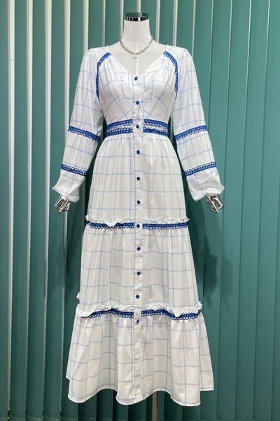 

autumn new retro art style silk linen long sleeved women's dress, Black;gray