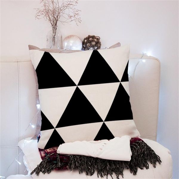 

pillow case product geometric pillowcase simple and fashionable home bedroom sofa car linen decoration square