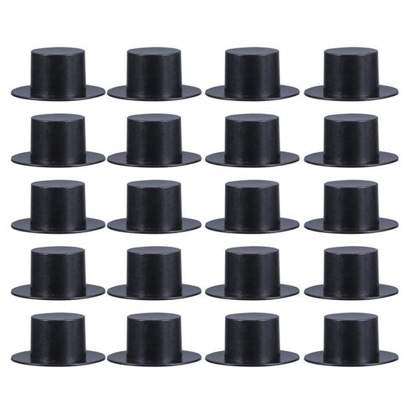 

party hats 50/100pcs handcraft mini clown hat decoration cap christmas decorative plastic diy material