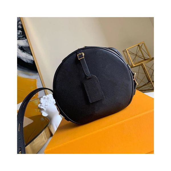 

bag m45167 boite chapeau souple mm empreinte embossed leather handbag purse original cowhide trim canvas hatbox shoulder bag crossbody messe