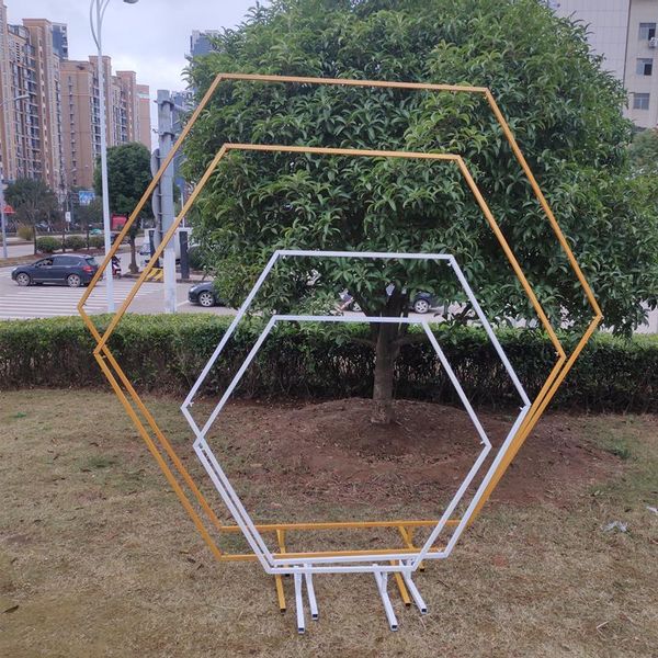 

party decoration luxury wedding square arch background birthday metal flower balloon backdrop frame