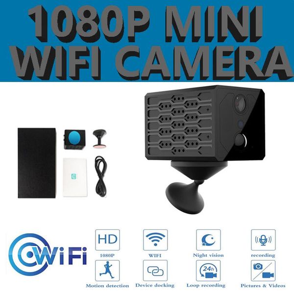 

mini cameras ip cam s3 1080p camera wireless wifi p2p/ap camcorder night vision motion detect security micro support tf card