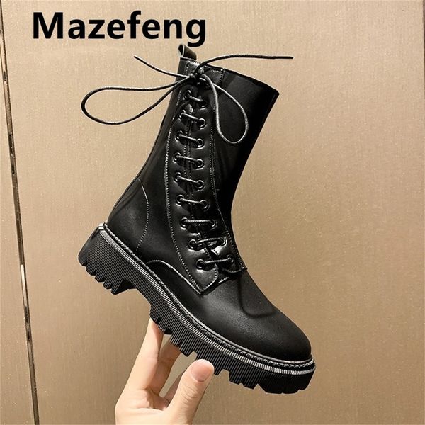 

goohojio women boots black sock boots 2020 new punk gothic women's ankle shoes platform shoes women white sock boots cool ladies, Black;white