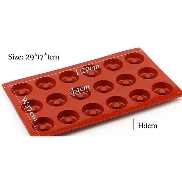 

18 cavity sile mini donuts cake mold chocolate biscuit cake cupcake doughnut mould home baking dessert kitch qylcek