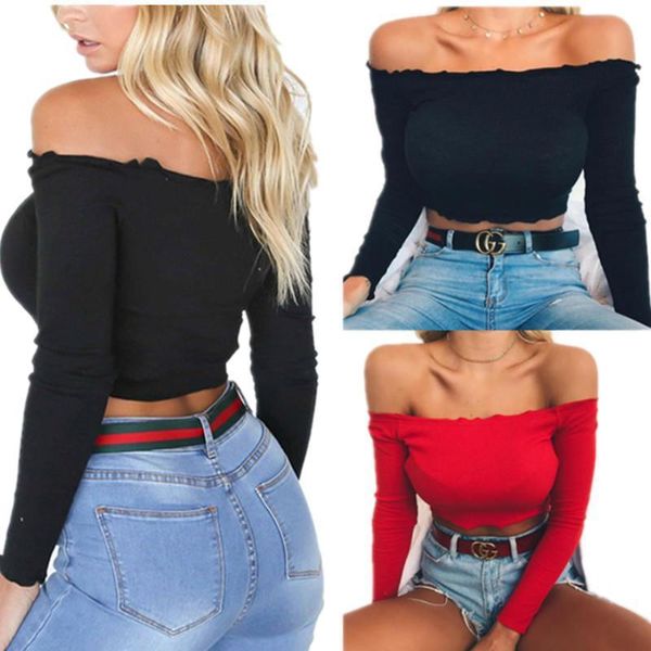 

short sleeve women off shoulder knitted 2021 vest summer solid summer casual sleeveless shirt crop top, White