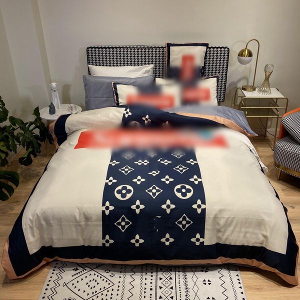 

dark navy designer bedding sets comforter cover red  size designer bedding 4 pcs set silk luxury duvet cover