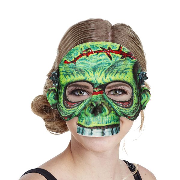 Halloween-Mardi-Gras-Party-Horror-Halbgesichtsmaske für Erwachsene Frauen Mädchen EVA-Maskenball-Requisiten US14040