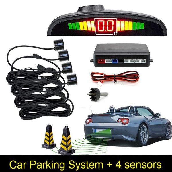 

car rear view cameras& parking sensors sensor auto parktronic kit led display radar with 4 reverse backup monitor detector system