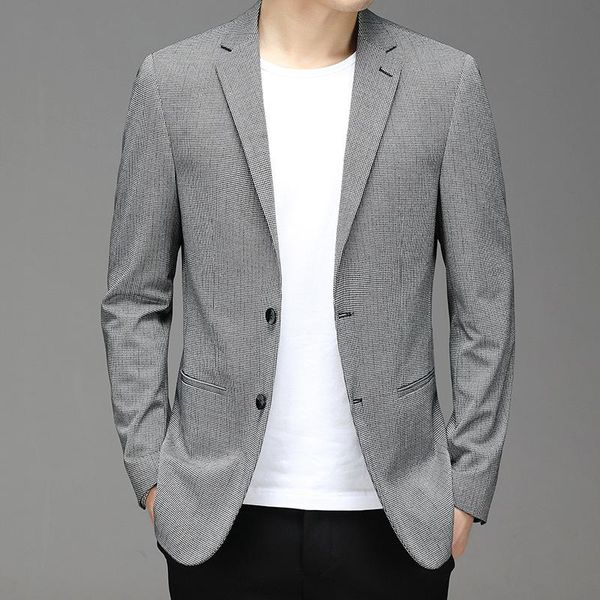 

men's suits & blazers men business fashion suit blazer slim simple party coats male spring casual jacket, White;black