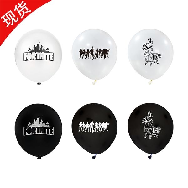 

fortnite game fortress night 12 inch 2.8g latex balloon alpaca character party decoration