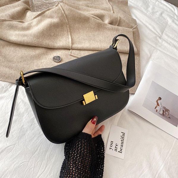 

evening bags women's bag pu leather brand designer shoulder straddle 2021 fashion simple handbag girl wallet