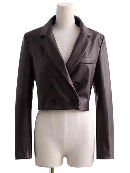 

leather jacket high fashion men belt autumn street short clothes, Black