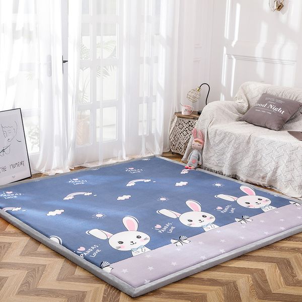 

3cm japane tatami mat beoom kang thickened coral veet carpet creeping living room