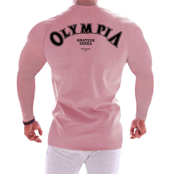 

2021 new fashion fitness long sleeve t men autumn winter slim fit man o-neck tee shirt gym bodybuilding leisure t-shirt y92n, White;black