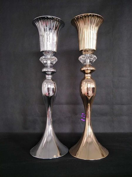 

party decoration luxury wedding centerpiece vases gold or sliver stands