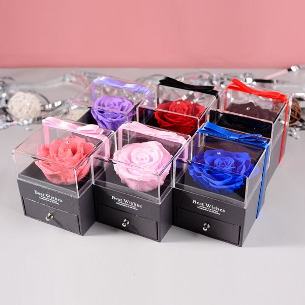 

preserved in glass dome eternal rose flower games gift box flowers tanabata valentine's day gift