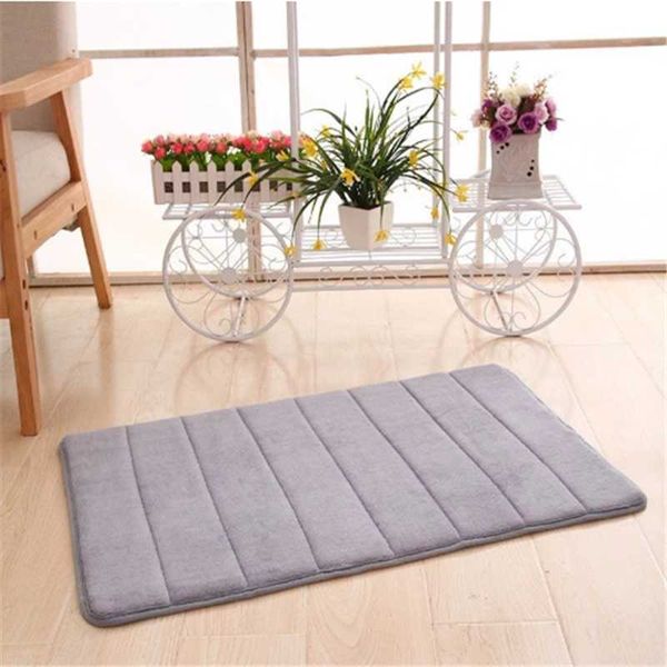 

bath mats memory cotton mat comfortable touch water absorption non-slip bathroom kitchen bedroom stairs durable carpet