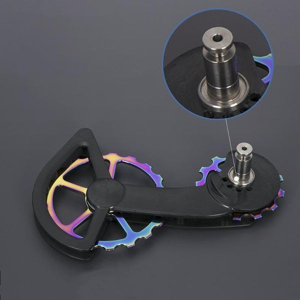 

bike derailleurs rainbow bicycle 13t/19t carbon oversized jockey pulley rear guide wheel for r9100/9150 r8000 ss/r8050 ss