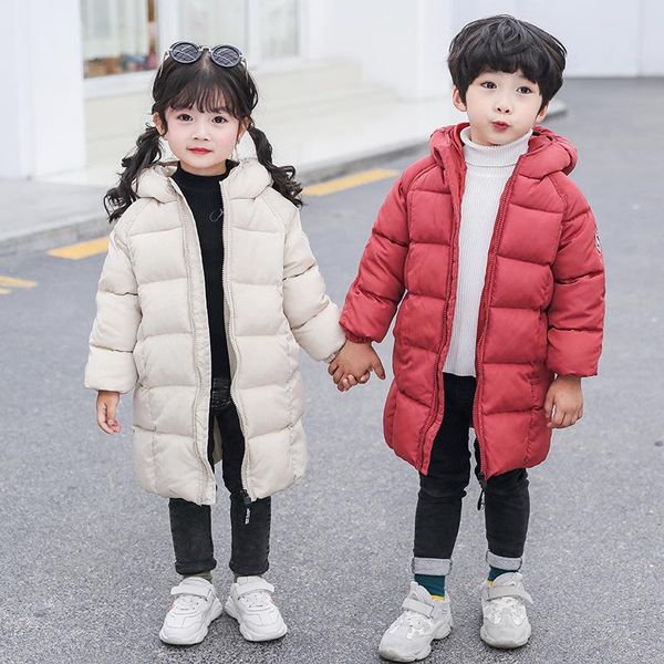 

jackets girls baby's kids down jacket coat 2021 beauty warm plus thicken winter autumn cottonÂ outerwear hooded children's clothing, Blue;gray
