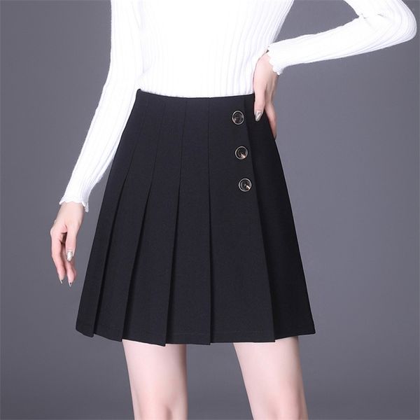 

mujer faldas long skirt gothic faldas skirts womens 210315, Black