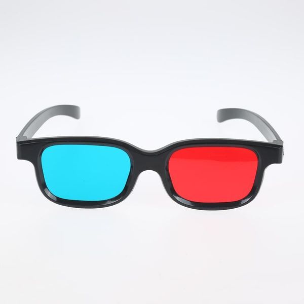 

glasses black frame universal 3d plastic glasses/oculos/red blue cyan glassfor dimensional anaglyph tv movie game dvd vision/cinema