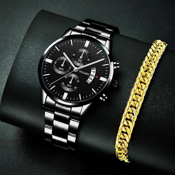 

wristwatches fashion mens watches luxury men business casual stainless steel quartz wristwatch male gold bracelet watch relogio masculino, Slivery;brown