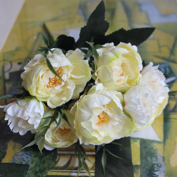 

centerpiece display artificial flower peony design floral events bouquet crafts