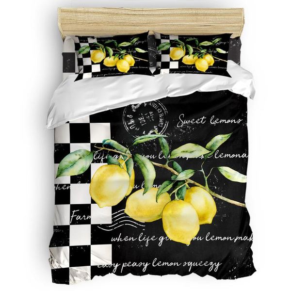 

bedding sets farm fruit lattice luxury duvet cover fashion set home decoration bed king size comforter