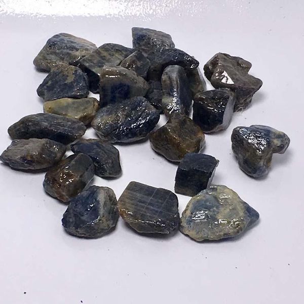 

decorative objects & figurines real rare natural unheated blue sapphire corundum facet rough specimen minerals healing aquarium gravel