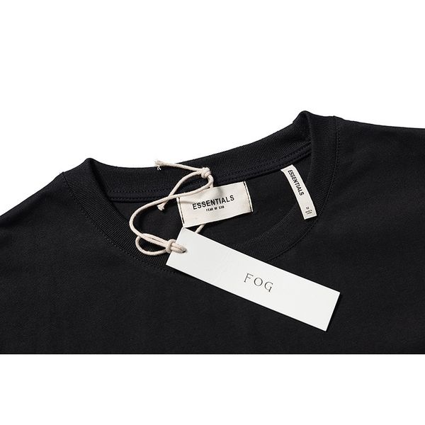 

fog feel of god double line california limited short sleeve essentials loose cotton high street t-shirt, White;black