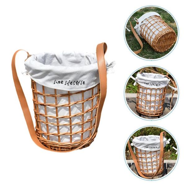 

1pc cross body flower basket flower arrangement basket sundries storage